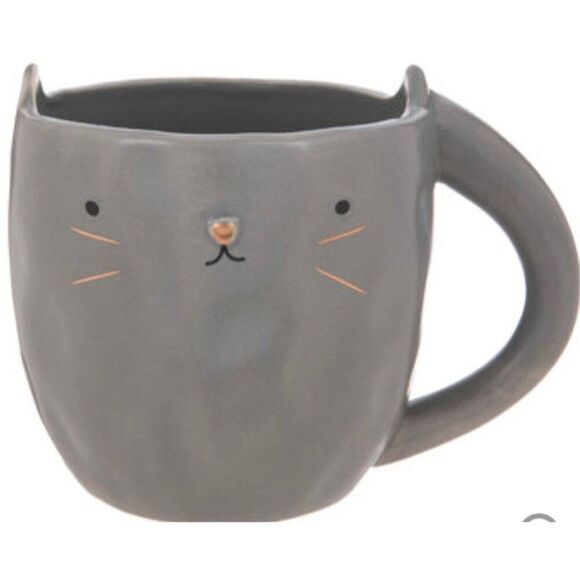 Cat Kitty Mug With Face & Ears - Picture 1 of 9